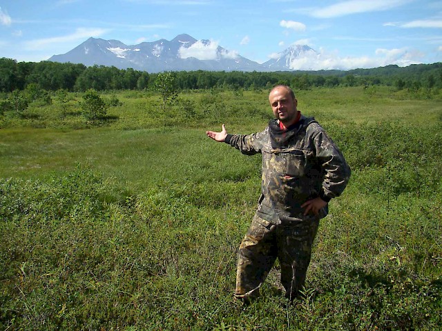 In hunting area of Kamchatka